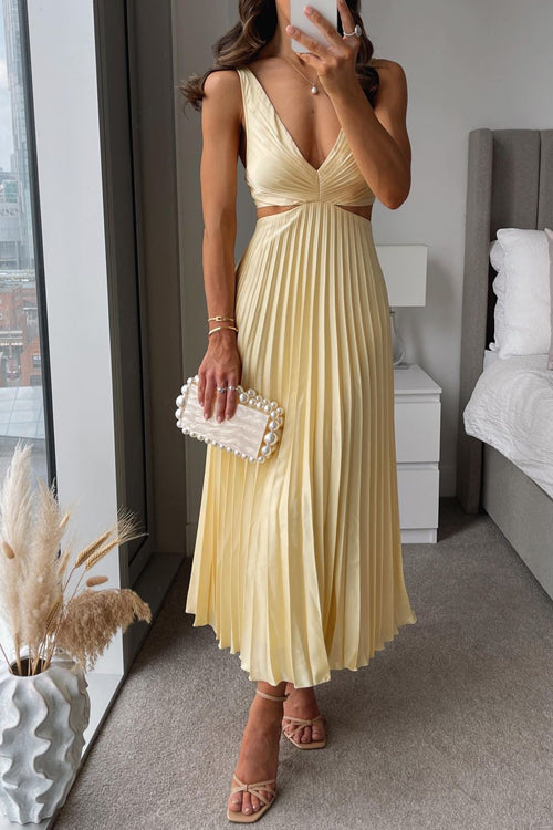 Vestido Bellezza - Vestido plisado para ocasiones especiales