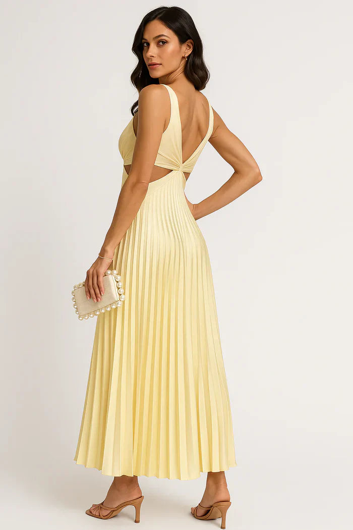 Vestido Bellezza - Vestido plisado para ocasiones especiales