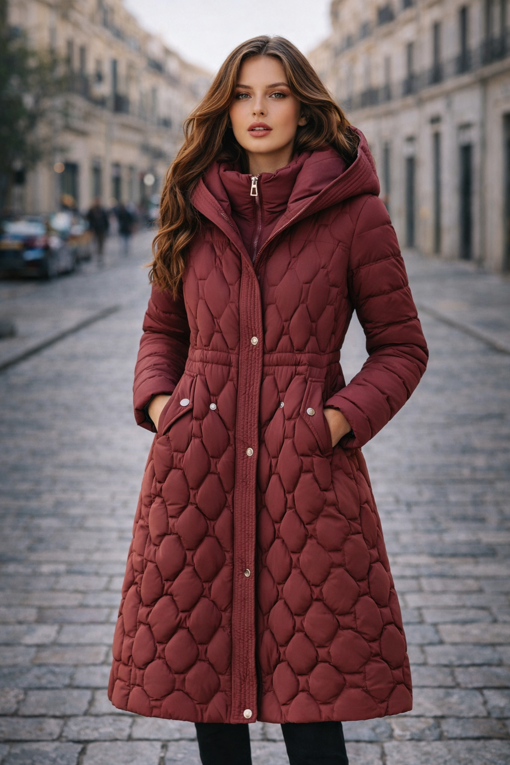 Celestine Edition Luxe | Abrigo largo acolchado