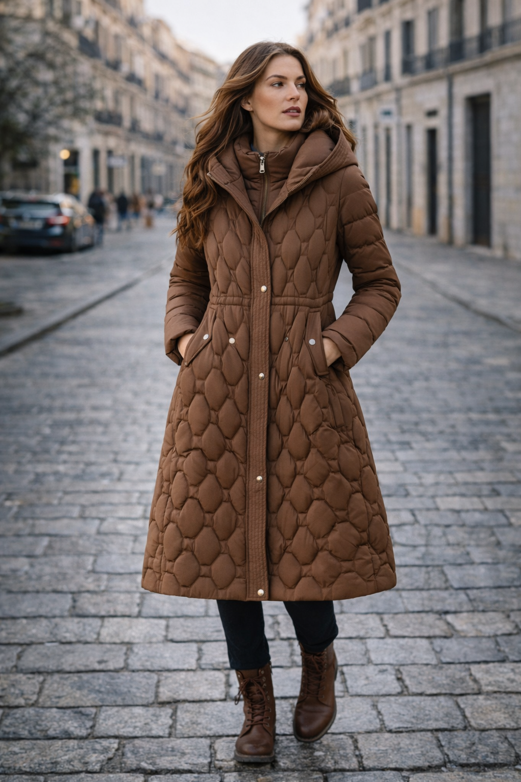 Celestine Edition Luxe | Abrigo largo acolchado