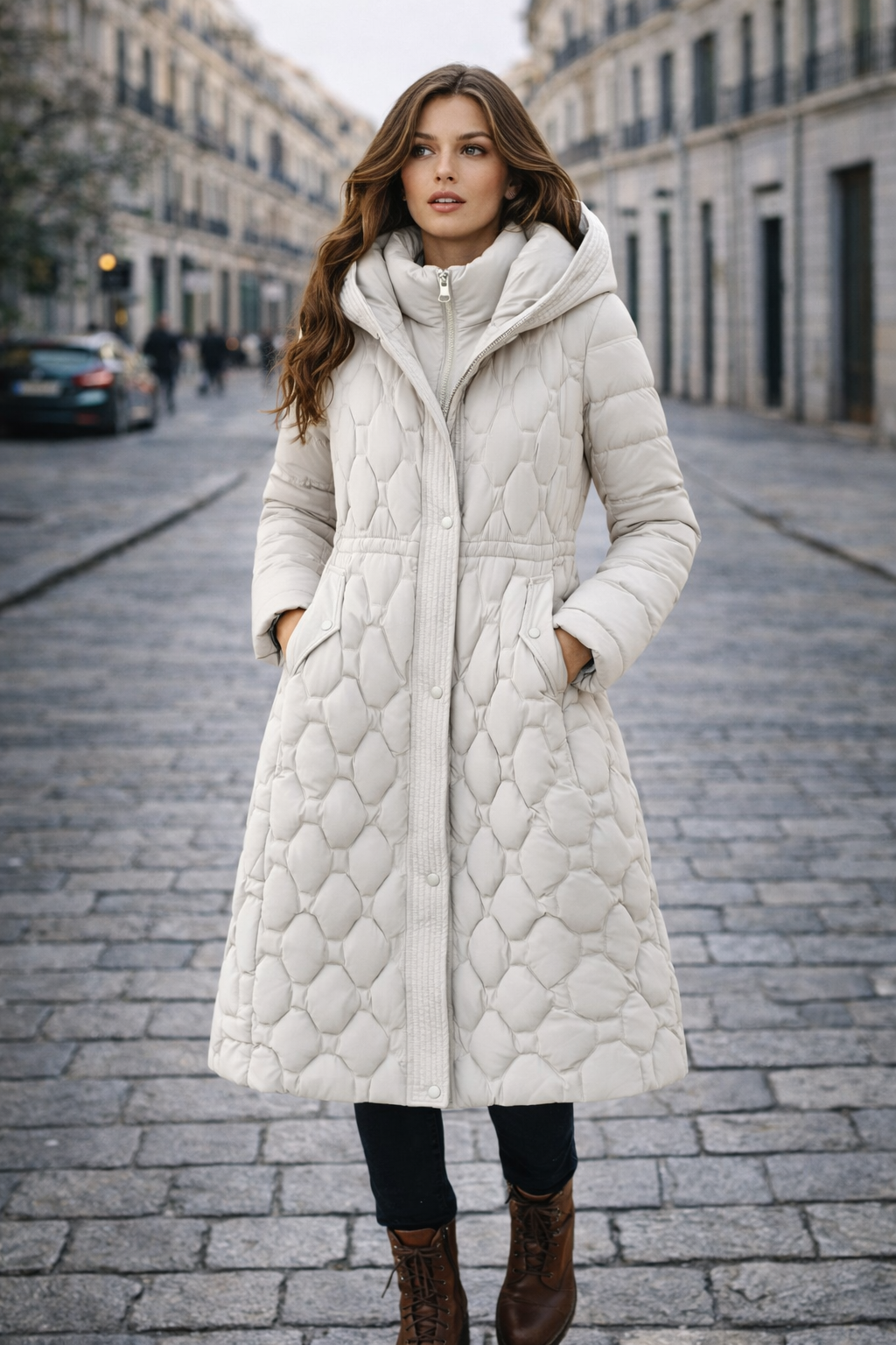 Celestine Edition Luxe | Abrigo largo acolchado