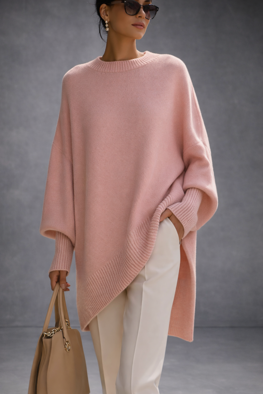 Livia | Jersey - poncho oversize