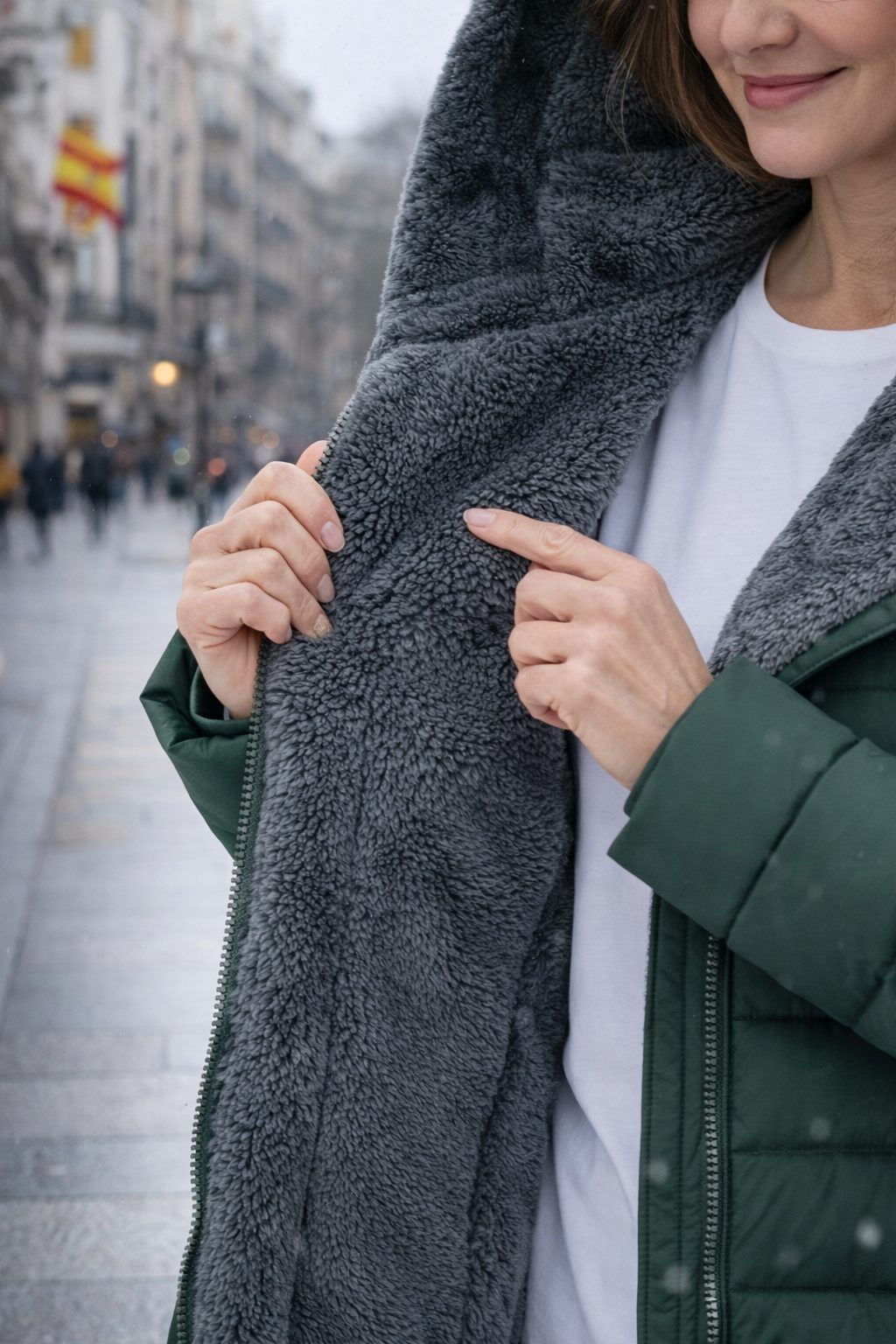 Clara | Abrigo Acolchado con Forro Polar Luxe