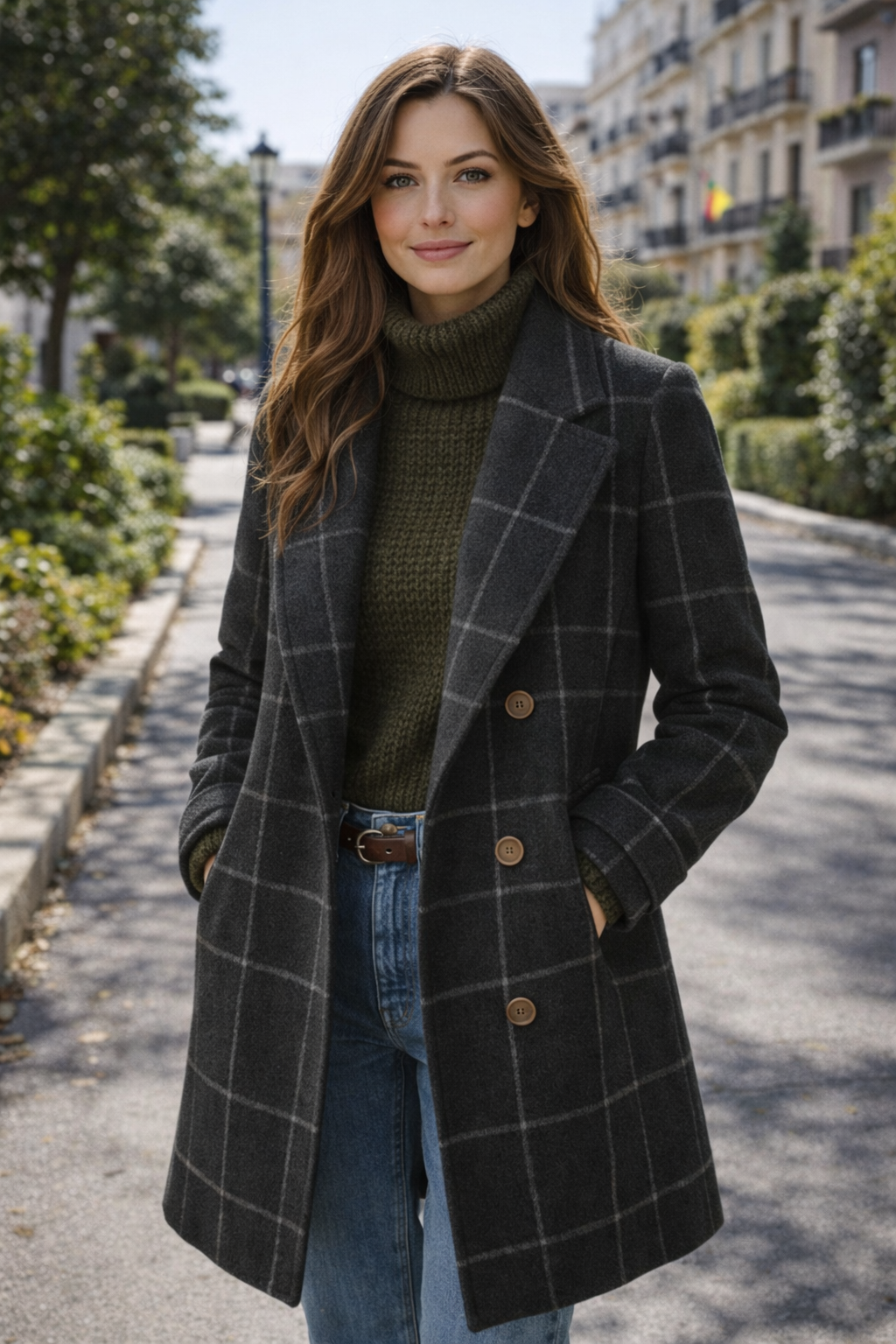 OXFORD – Abrigo de cuadros Premium