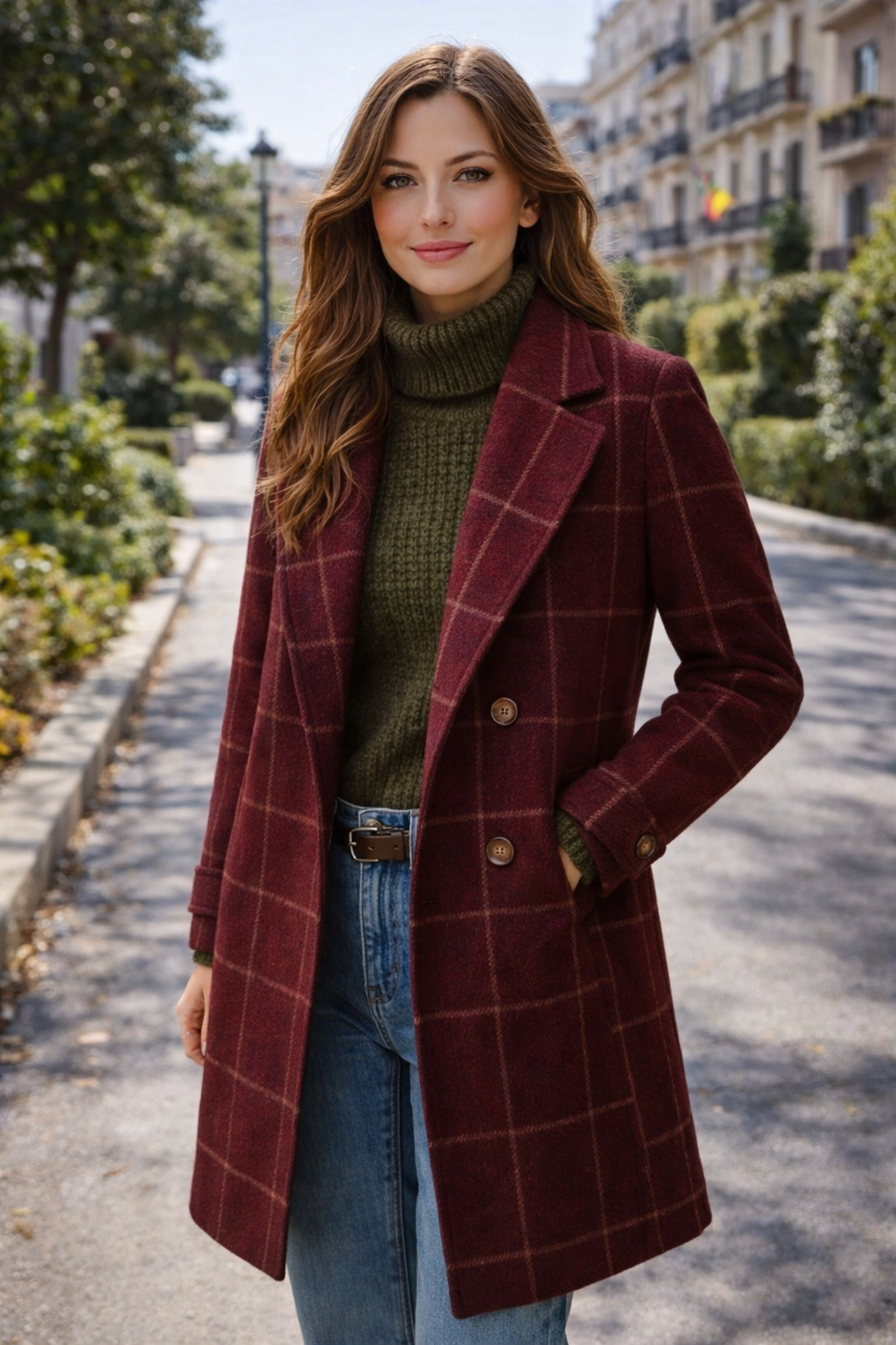 OXFORD – Abrigo de cuadros Premium