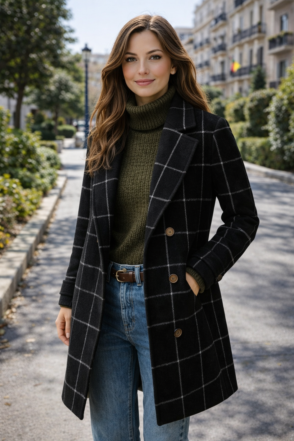 OXFORD – Abrigo de cuadros Premium