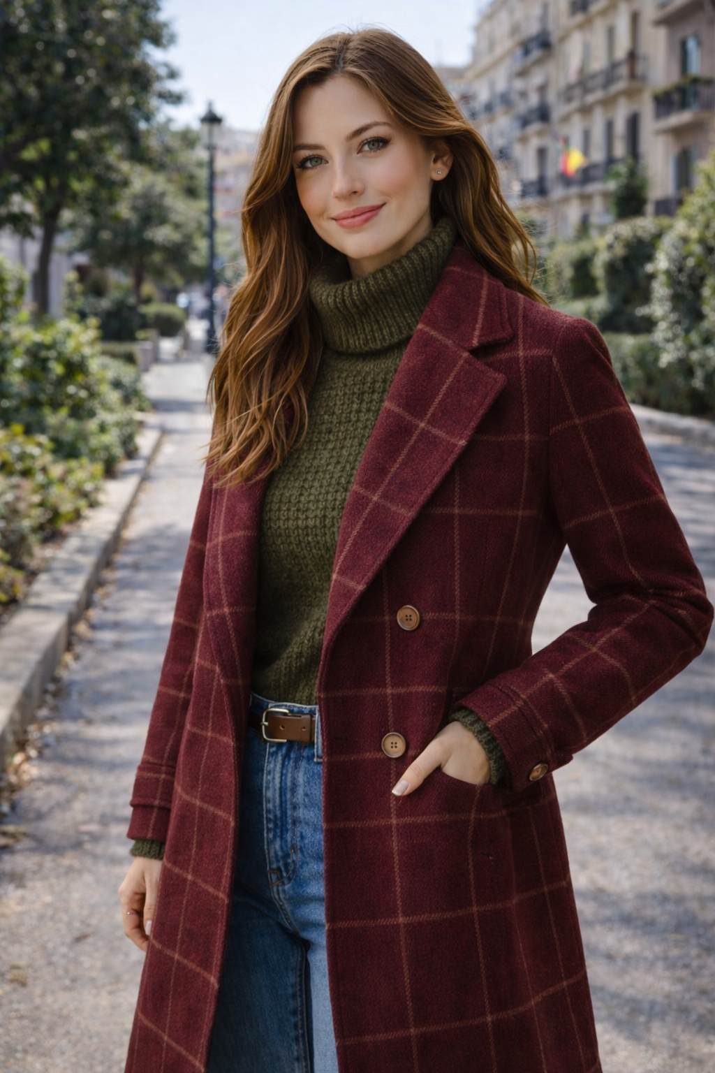 OXFORD – Abrigo de cuadros Premium