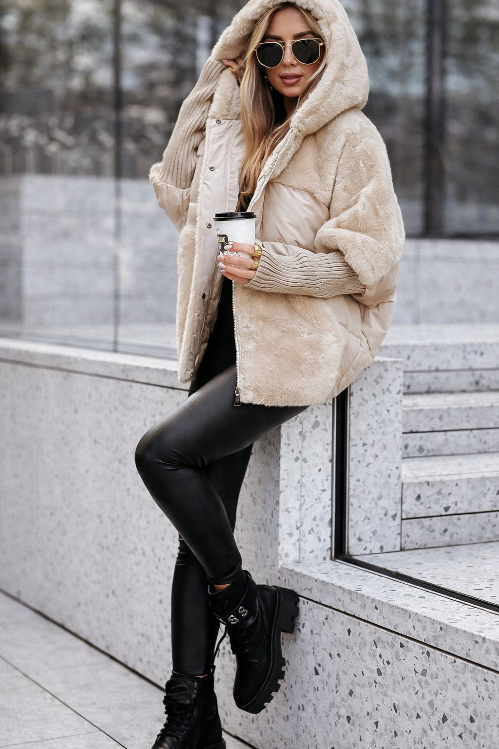 RAINA – chaqueta acolchada Luxe Velvet