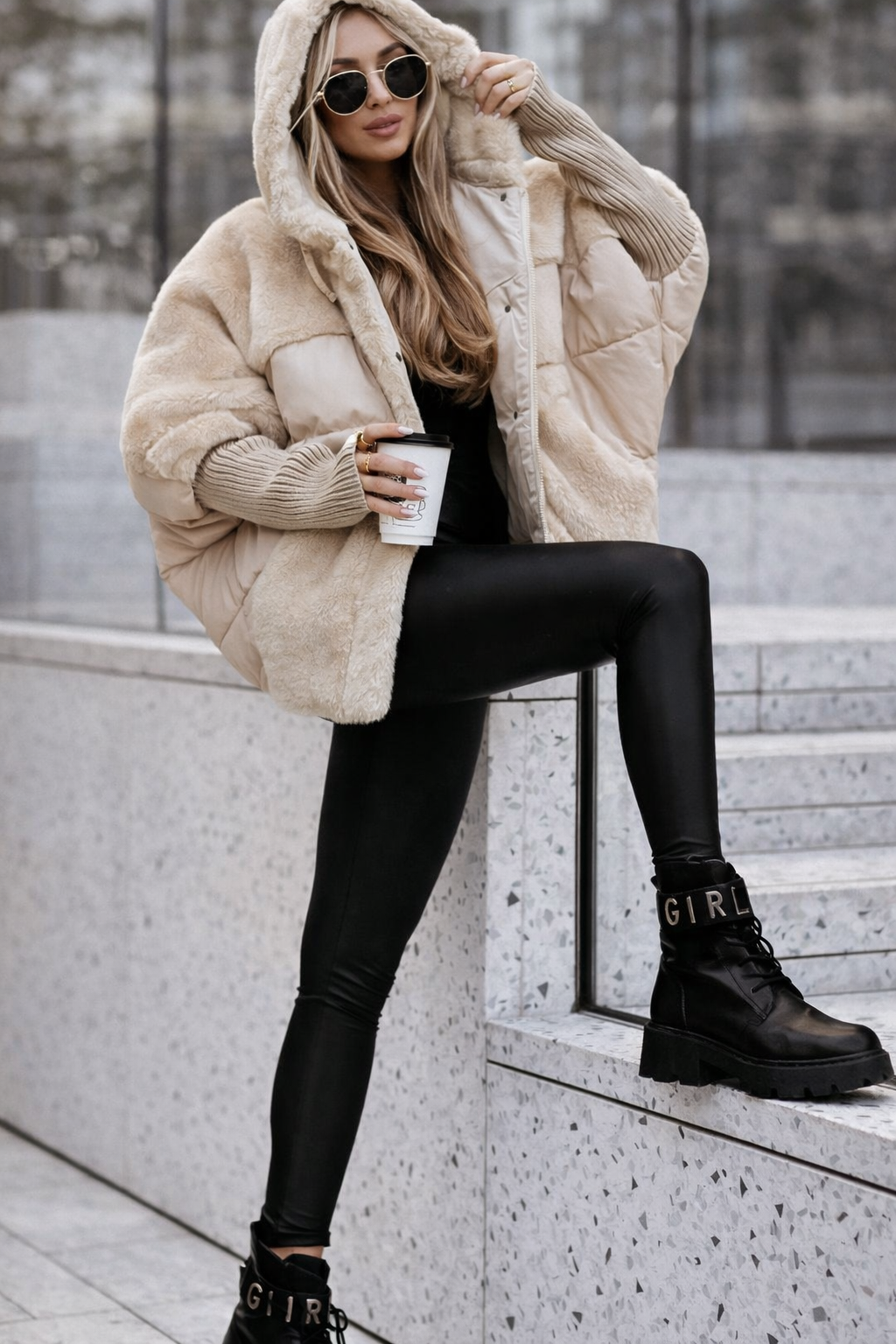 RAINA – chaqueta acolchada Luxe Velvet