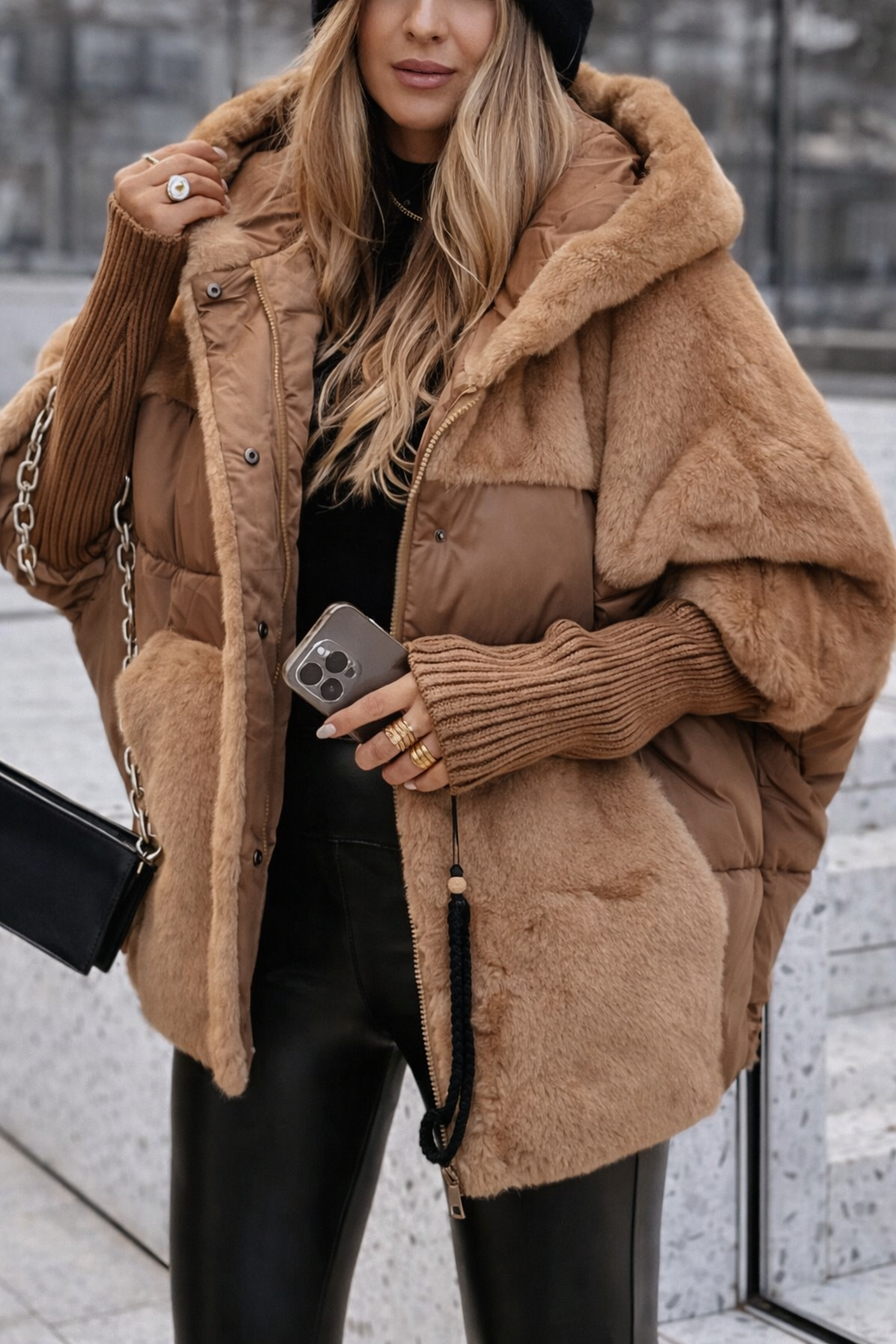 RAINA – chaqueta acolchada Luxe Velvet