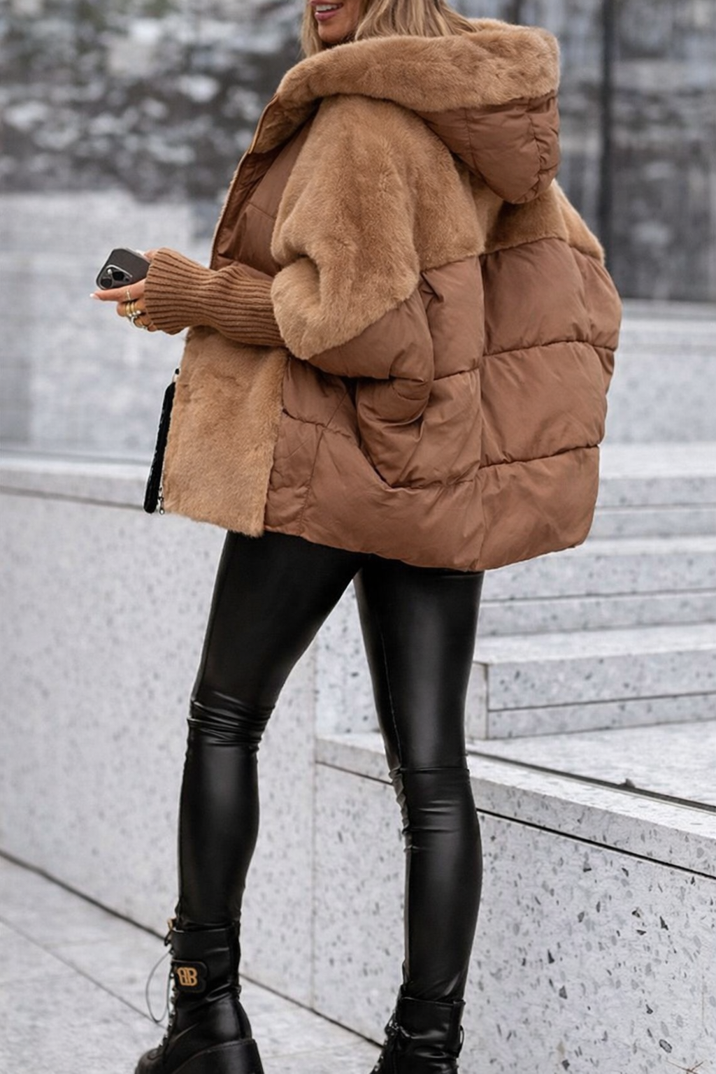 RAINA – chaqueta acolchada Luxe Velvet