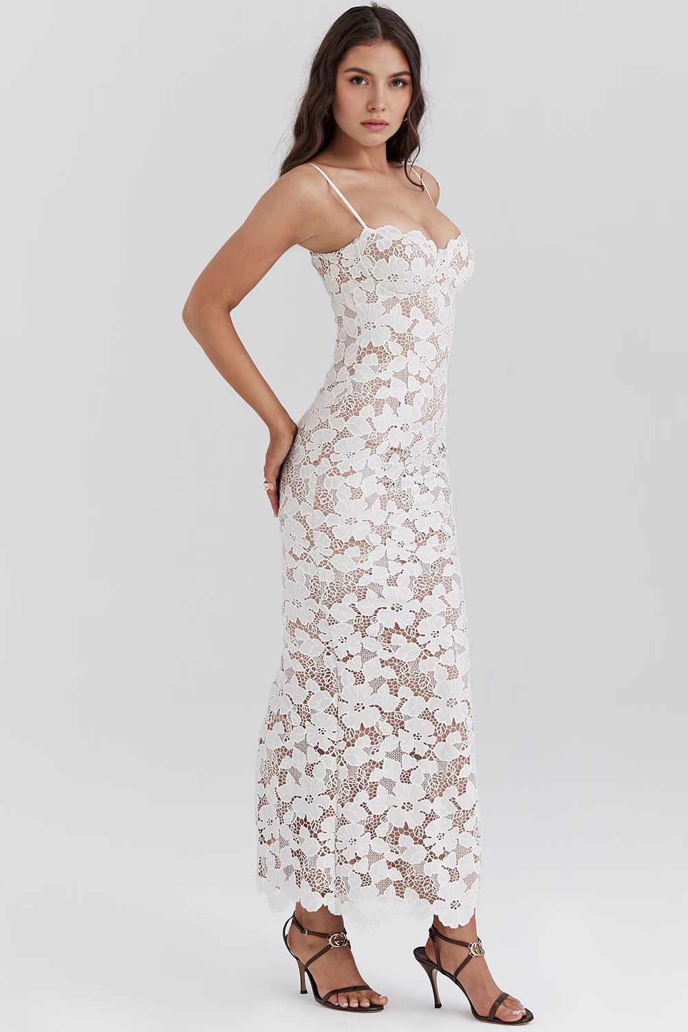 Perla - Vestido Maxi Bordado Premium