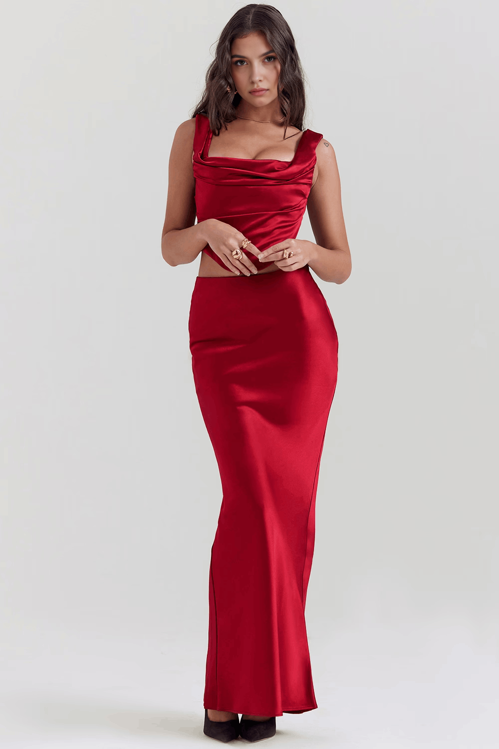 AMARI | Corset Satén Estructurado