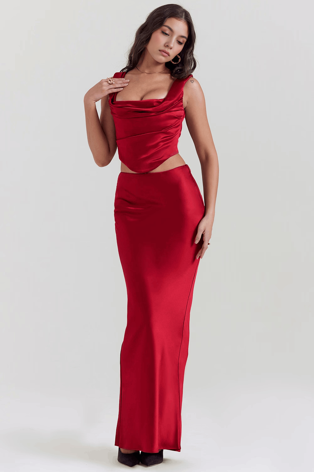 AMARI | Corset Satén Estructurado