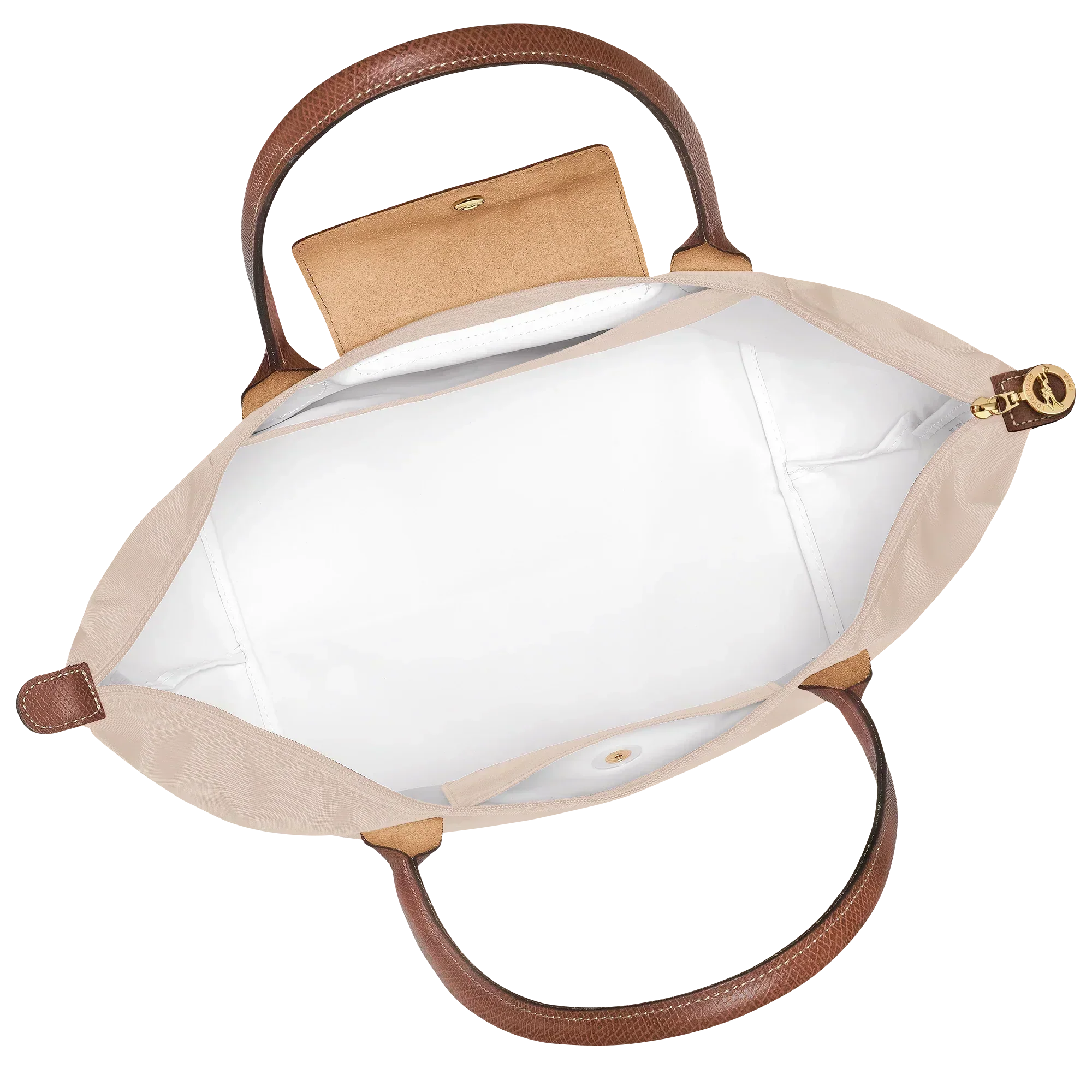 Bolso tote parisien plegable - Crema