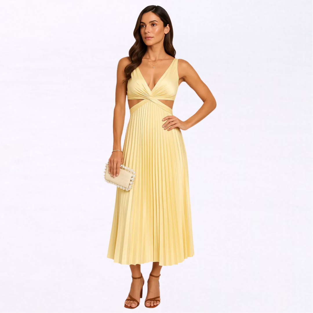 Vestido Bellezza - Vestido plisado para ocasiones especiales