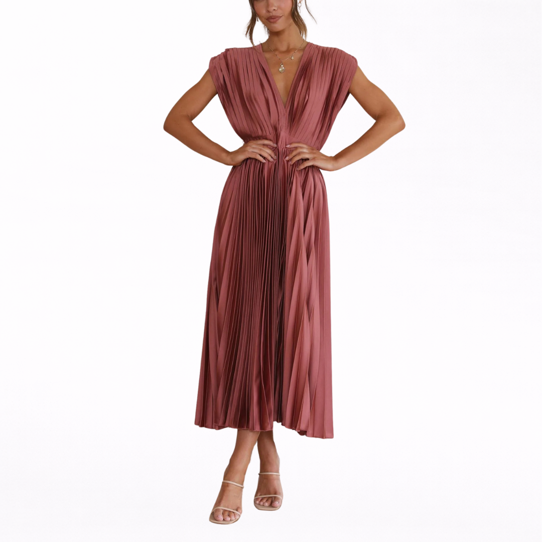 Isla - Vestido plisado elegante