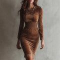 Rosalie | Vestido de Terciopelo con Cintura Fruncida