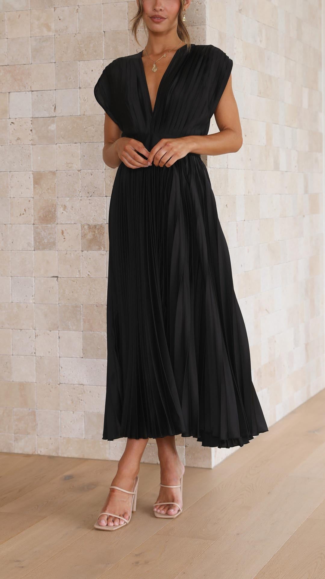 Isla - Vestido plisado elegante