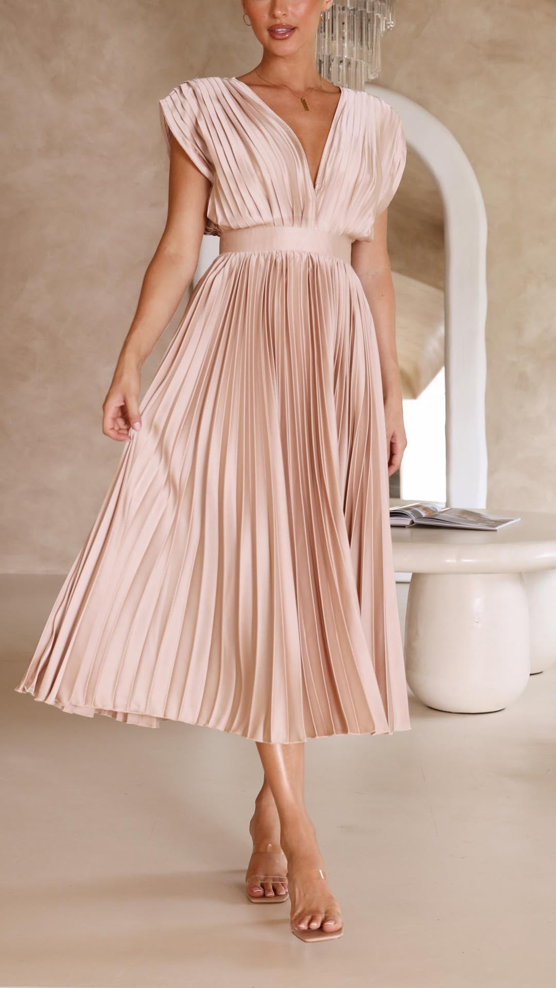 Isla - Vestido plisado elegante