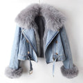Amara Édition Luxe | Chaqueta denim cálida con forro de pelo