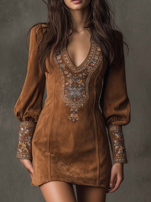 Ania Signature | Vestido Corto de Terciopelo
