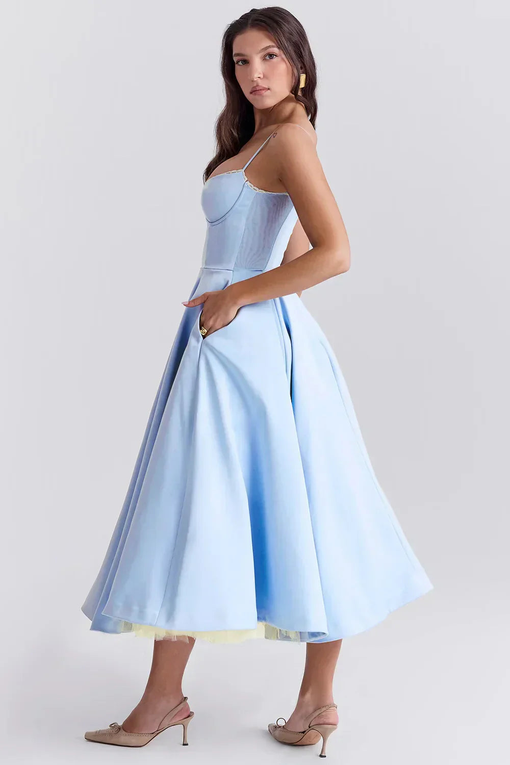 Arielle - Vestido midi de lujo