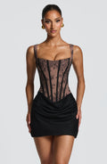 Vestido corto Cornelia - Encaje negro