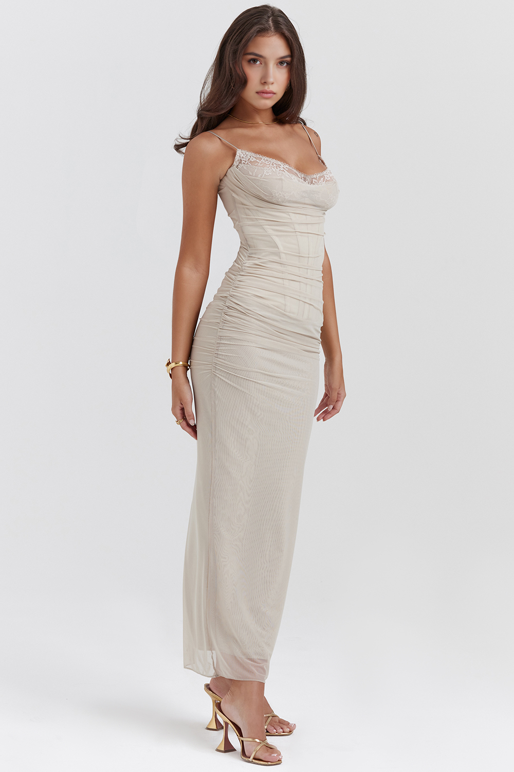 AURELIA | Vestido de Malla con Encaje