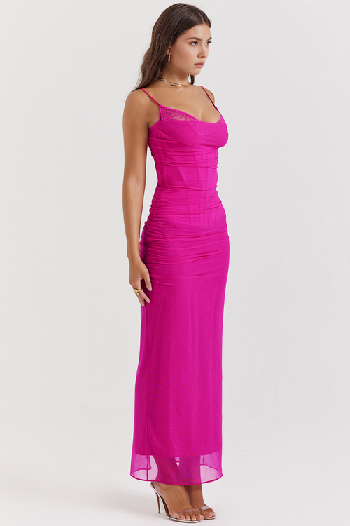 AURELIA | Vestido de Malla con Encaje