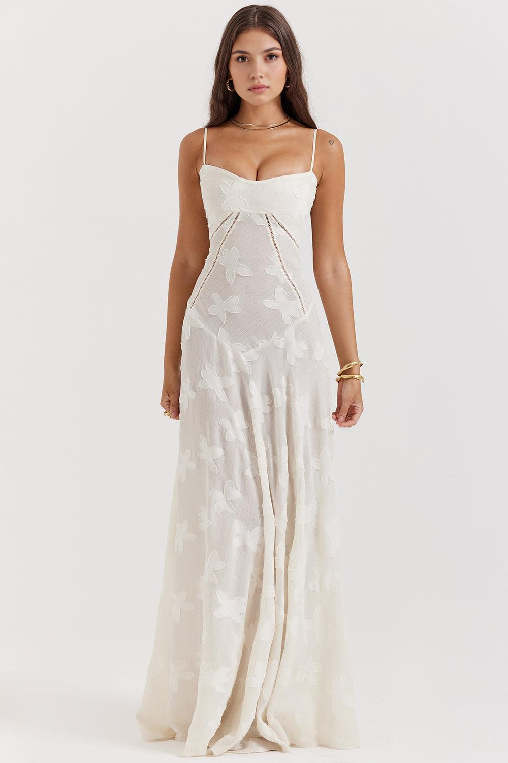 NOIR SEREN | Vestido Corsé de Terciopelo Floral