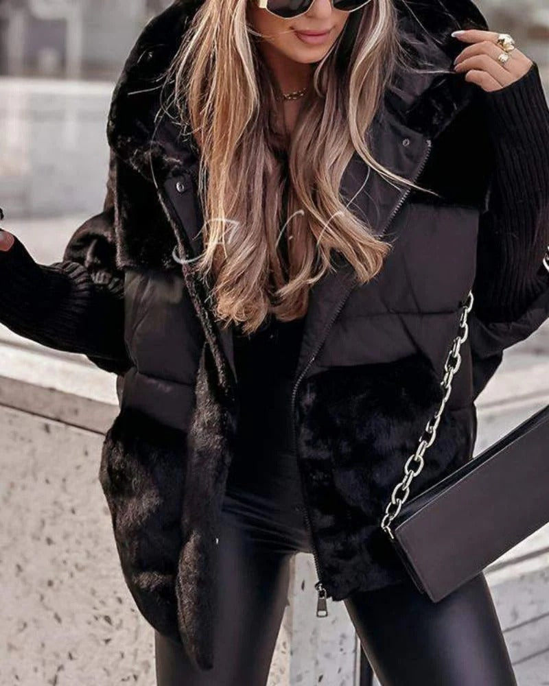 RAINA – chaqueta acolchada Luxe Velvet