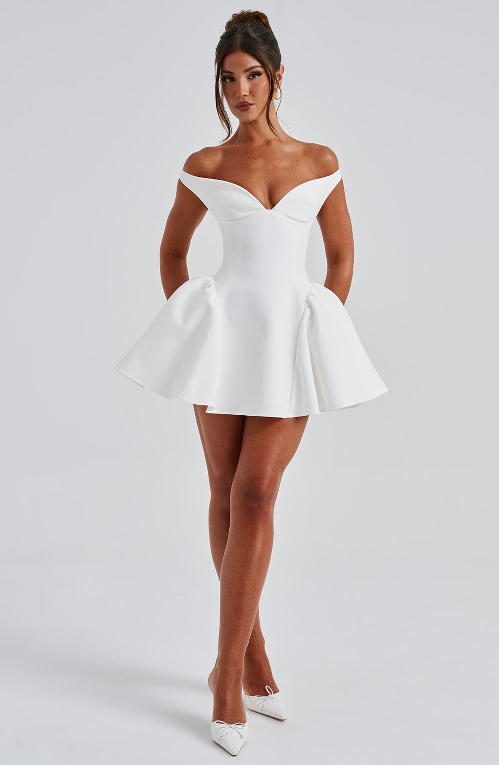 Minivestido Marla color marfil