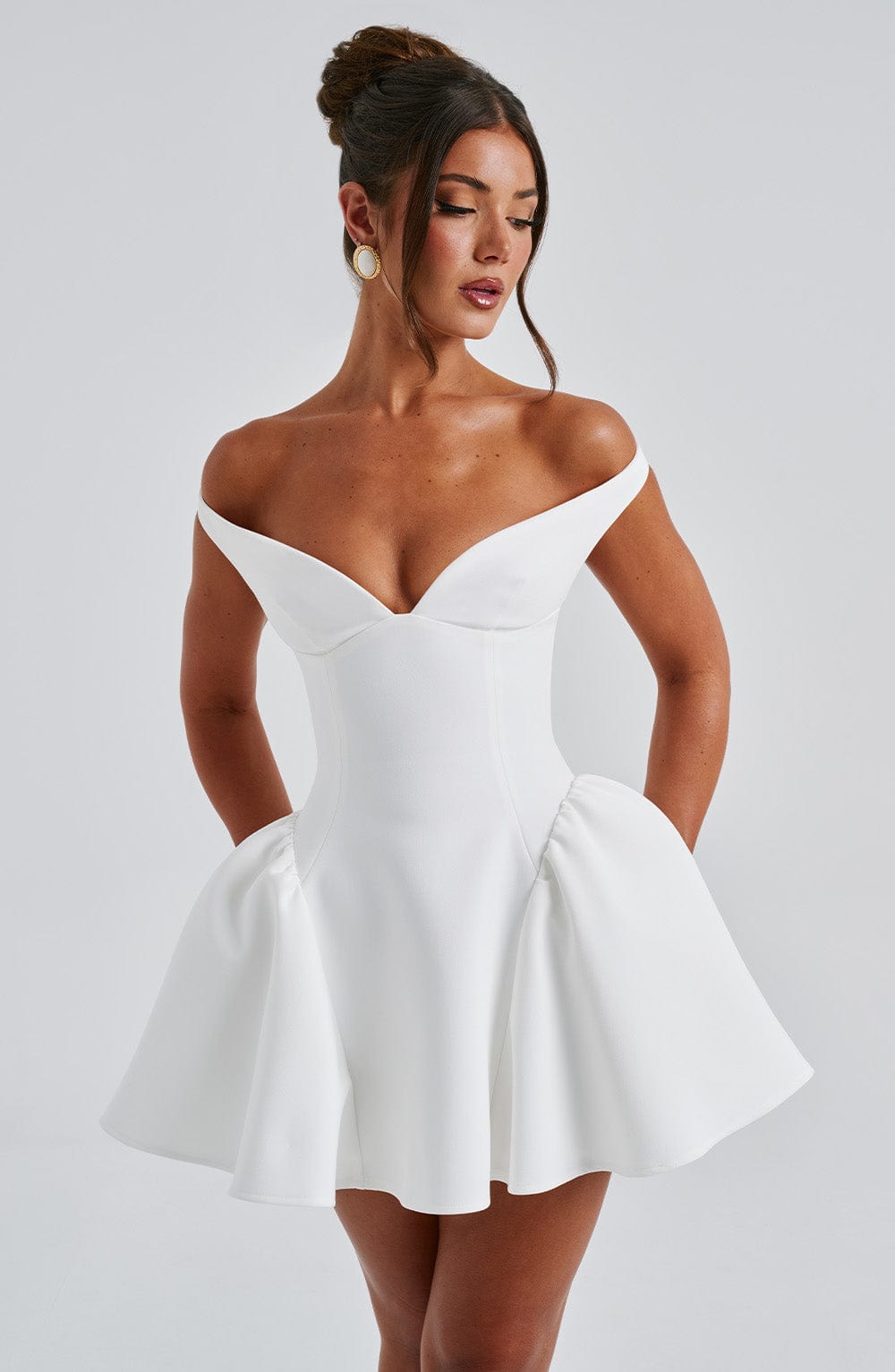 Minivestido Marla color marfil