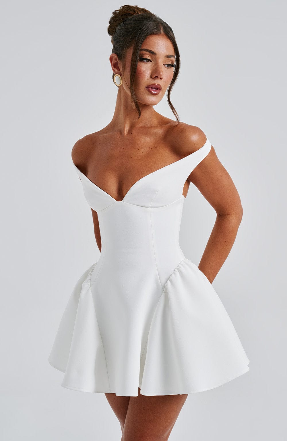 Minivestido Marla color marfil