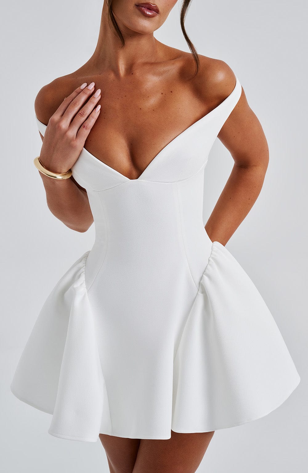 Minivestido Marla color marfil