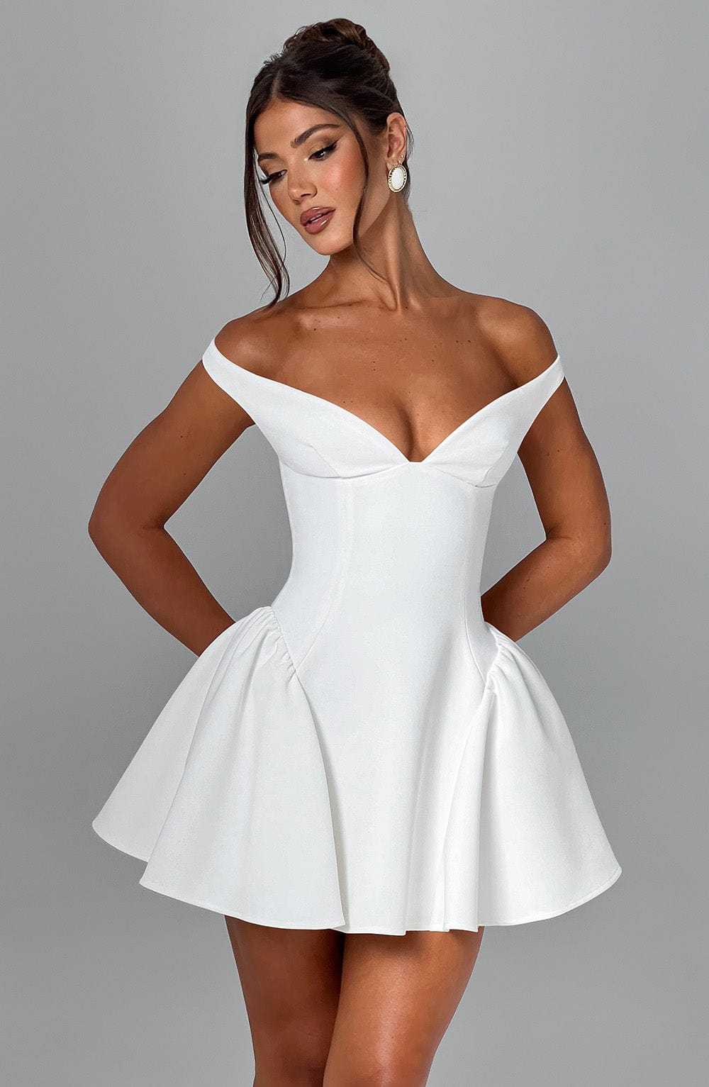 Minivestido Marla color marfil