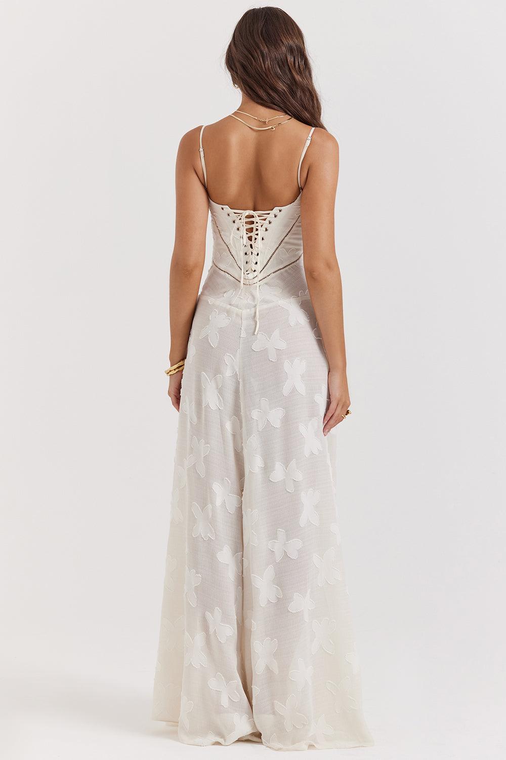 ISLA | Vestido Maxi con Escote Corazón y Cintura Ceñida
