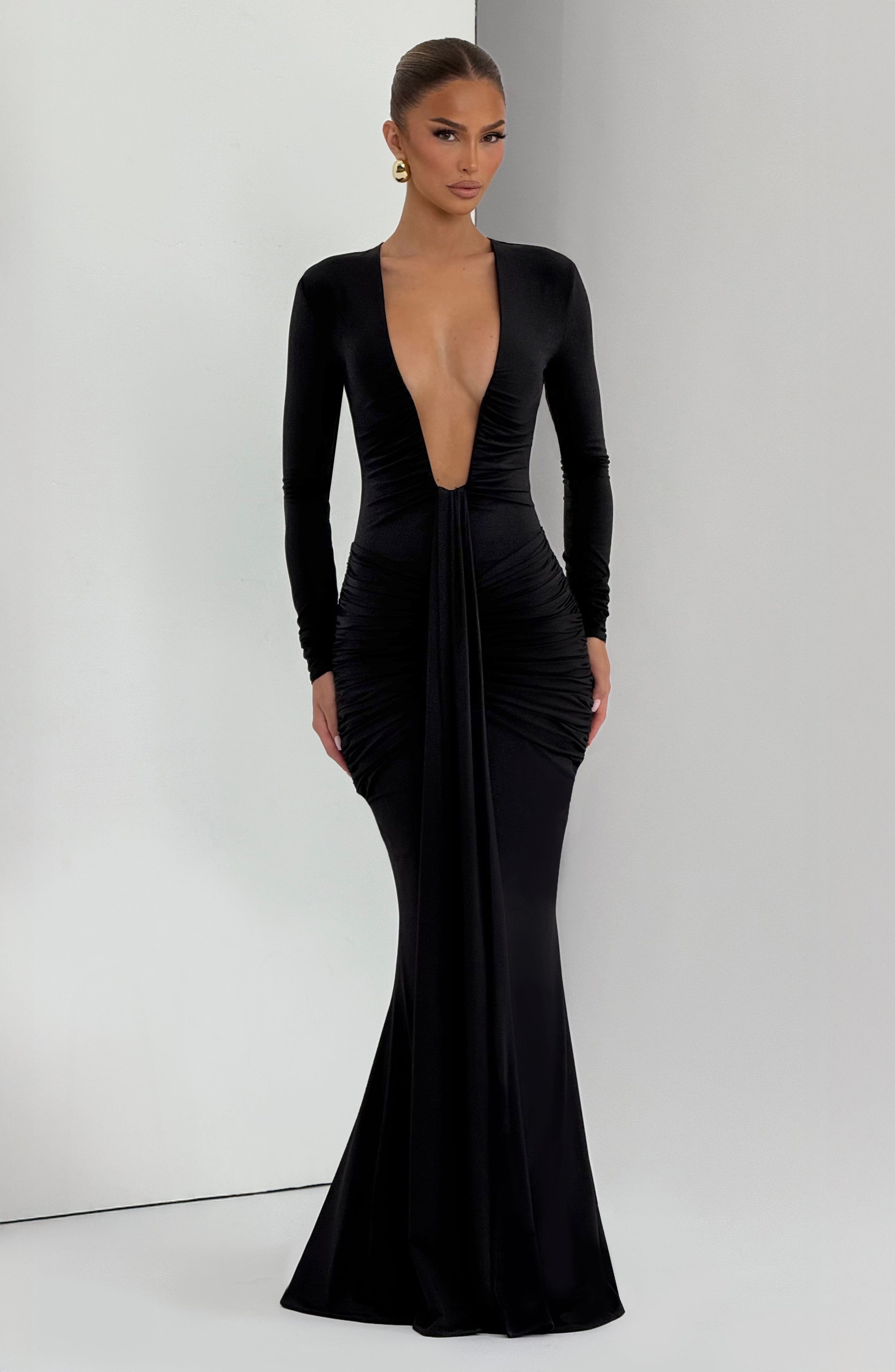 Vestido largo Tara - Negro